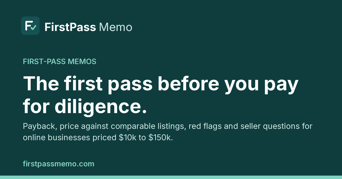 FirstPass Memo screenshot 2